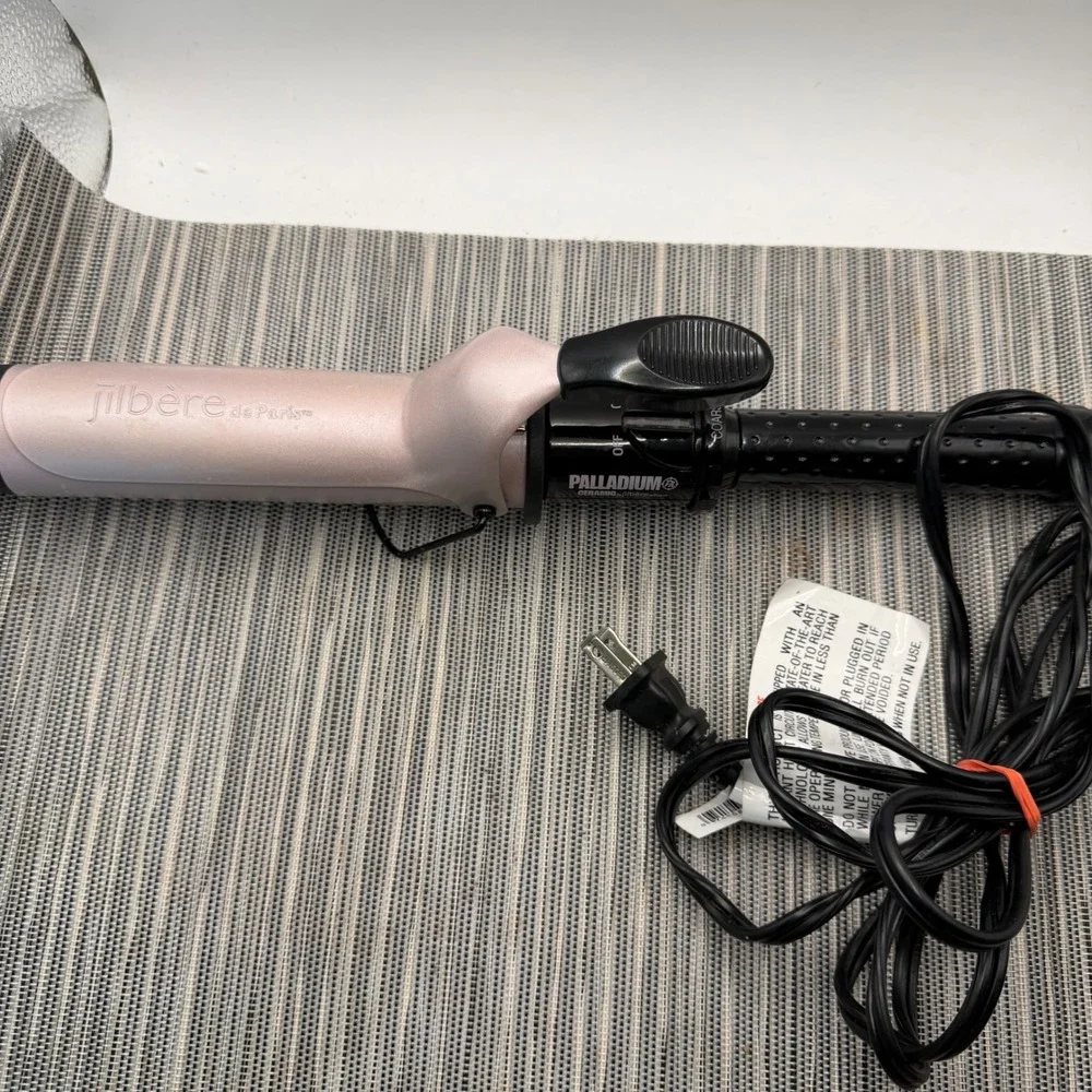 Jilbere de Paris Palladium Ceramic Curling Iron JBPD150S Rose Gold 1.5
